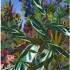 "Jardin des plantes 28" Acrylique sur MDF, 60x80 cm, 2017, 2018, Print disponible sur demande