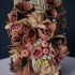 vase barbotiné n°6, céramique émaillée, hauteur 26 cm, largeur 24 cm, prix 450 euros. 2019. Collection Privée (Pichard)
