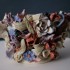 vase barbotiné n°3, céramique émaillée, hauteur 19 cm, largeur 28 cm , prix 350 euros. 2019, collection Le Saint
